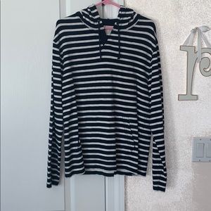 JCrew Navy Stripe Nautical Hoodie